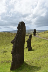 Rano Raraku on Easter Island (Rapa Nui)