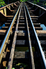 Railroad in Thailand.