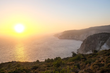 Sunset in the mountains