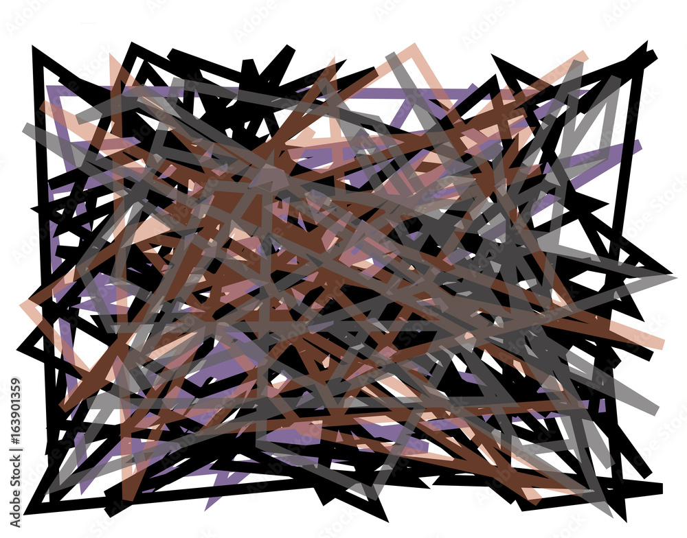 Fototapete abstract vector background. color composition of overlapping geometric elements.