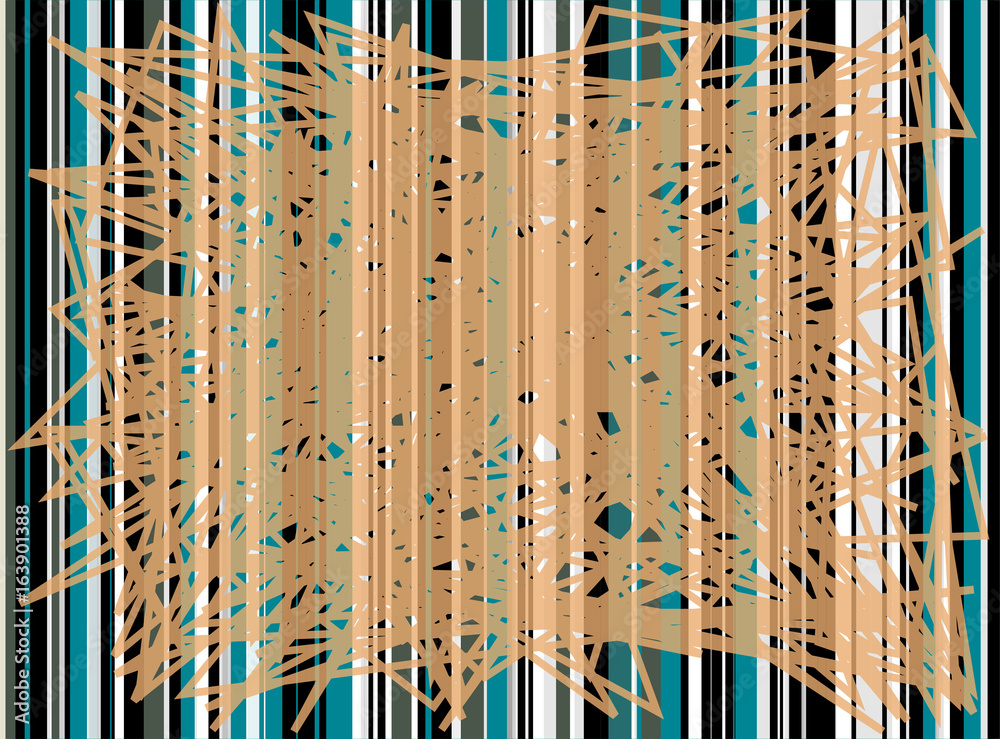 Fototapete abstract vector background. color composition of overlapping geometric elements.