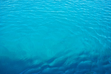 The blue sea, the coast and the beautiful sunny day