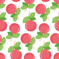 Pomegranate vector seamless pattern