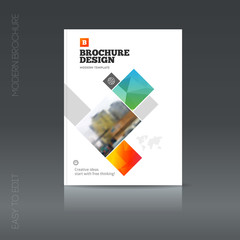 Simple style brochure. Flyer promotion. 