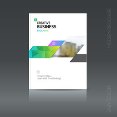Fototapeta premium Simple style brochure. Flyer promotion. 
