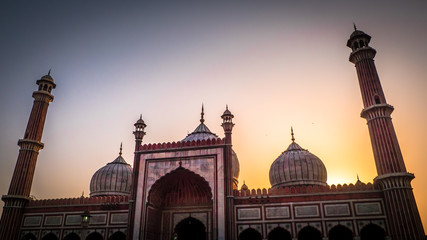 Jama Masjid Mosque in Old Delhi India