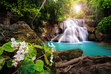 Foto auf Acrylglas Wasserfall in Thailand, genannt Huay oder Huai Mae Khamin in der Provinz Kanchanaburi © happystock