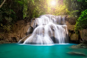  Waterfall in Thailand, called Huay or Huai mae khamin in Kanchanaburi Provience © happystock