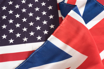 Flagge von Großbritannien und USA