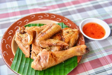 Authentic Thai-Style Grilled Chicken or Gai Yang