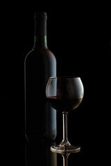 Bottle of  wine.
