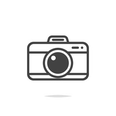 Camera icon vector transparent