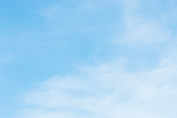 Blue backdrop in the air