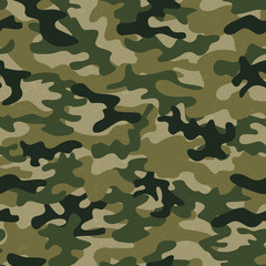 Fototapeta premium Military camo seamless pattern. Vector background for your design.