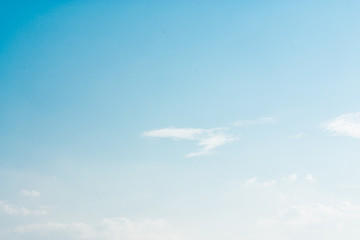 Air clouds in the blue sky.