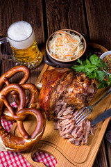 Fresh knuckle prepared for Oktoberfest