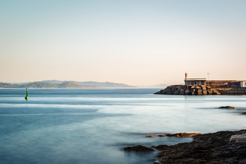 Lighthouse in the Rias Baixas in Pontevedra, Galicia