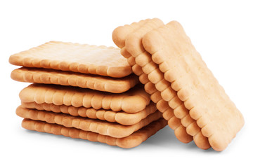 Oatmeal cookies  on white background