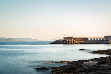 Lighthouse in the Rias Baixas in Pontevedra, Galicia