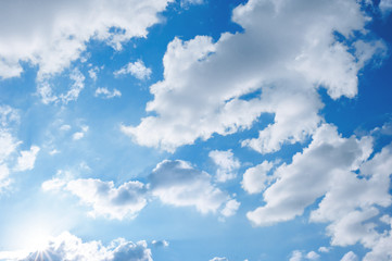 Obraz premium clouds with blue sky background