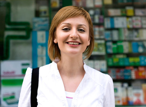 Cheerful young woman