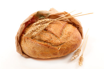 bread isolated on white