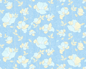 Vivid repeating floral - For easy making seamless pattern use it for filling any contours