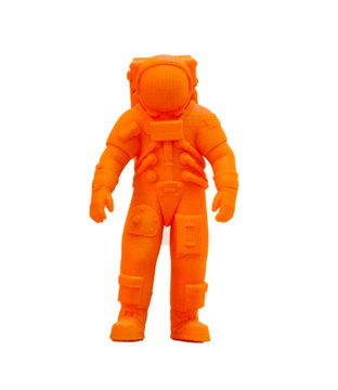 Bright colorful object printed by 3d printer.