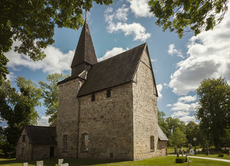 Fototapeta na wymiar Hossmo historic church Sweden