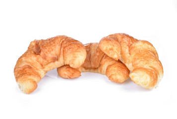  croissant isolated on white background