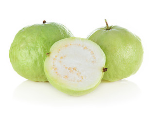 guava fruit isolated on the white background.