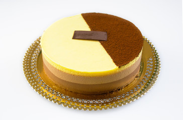 mousse al cioccolato bianco e nero