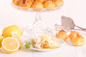 Lemon Profiteroles. 