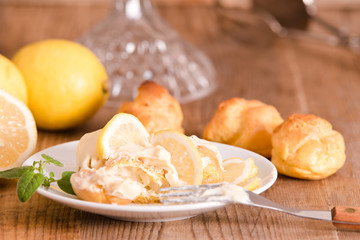 Lemon Profiteroles. 
