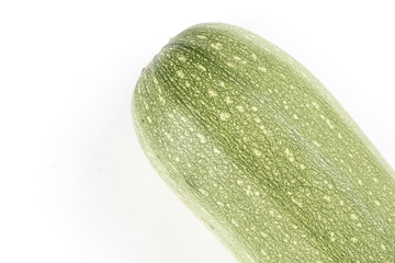 Fresh zucchini isolated over white background