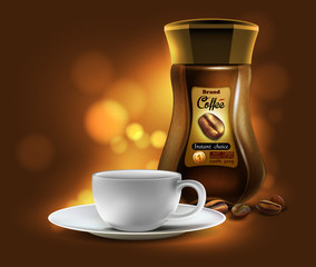Coffee advertising design