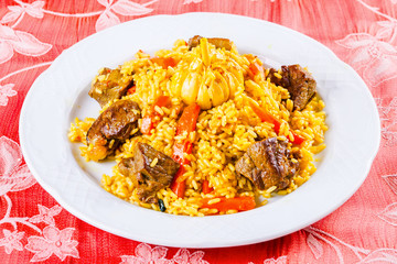Pilaf with meat