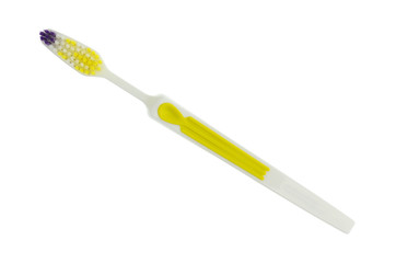 New toothbrush isolated on a white background.