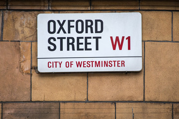 Naklejka premium Oxford Street w Londynie