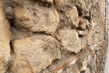 Old brick wall background colors. Antigua Guatemala