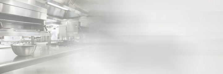 kitchen with blurred background