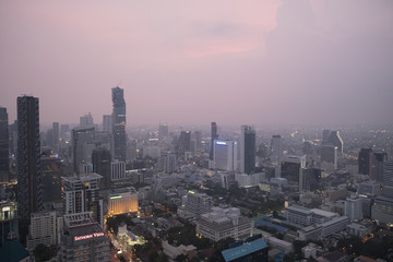 BANGKOK,THAILAND,NOVEMBER. Bangkok Cityscape, Business district with high building at Bangkok, Thailand