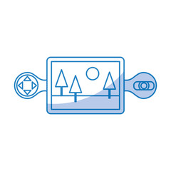 Drone remote control icon vector illustration design