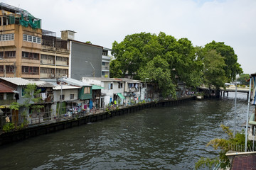 Fototapeta na wymiar Canal in Bangkok, Thailand