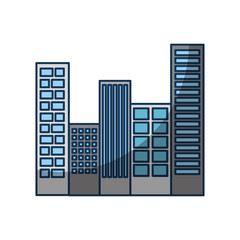 buildings cityscape scene icon vector illustration design