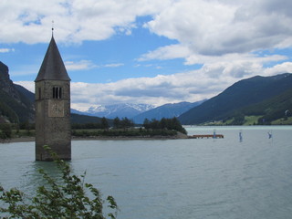 L'Eglise engloutie du lac de Resia