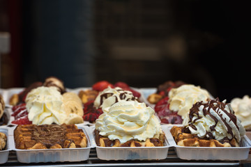 Take away street belgian waffles
