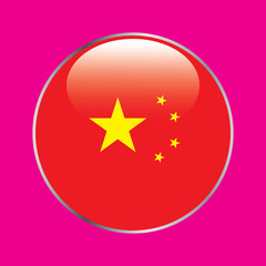 China flag button