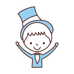 cute husband avatar character vector illustration design