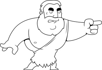 Cartoon Barbarian Angry